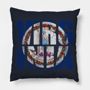 Patriotic Virginia Flag State Stack Pillow