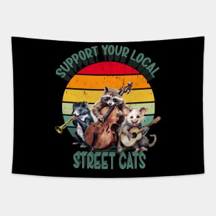 Support your local street cats Tapestry