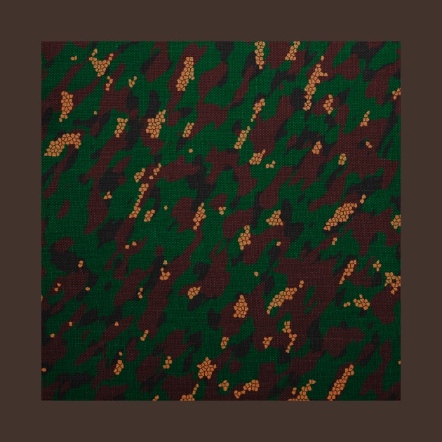 Camouflage - Dark green and Maroon by Tshirtstory