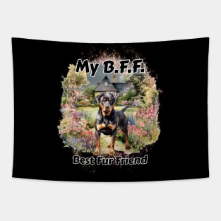 Dog - B.F.F. Rottweiler Tapestry