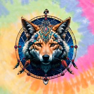 Coyote The Trickster (4) - Trippy Psychedelic Canis T-Shirt