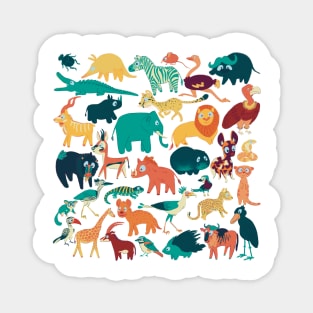 African animal safari Magnet