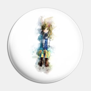 Laid Back Camp - Aoi *Watercolor* Pin