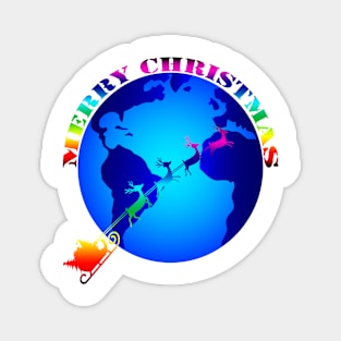 Merry Christmas colored Magnet