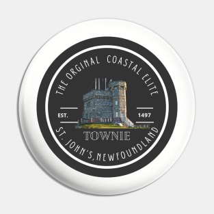 TOWNIE T-Shirt, The Original Coastal Elite ST JOHNS NEWFOUNDLAND Pin