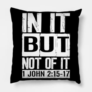 In It But Not Of It - 1 John 2:15-17 Pillow