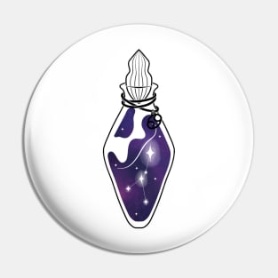 Cancer ~ Constellation in a jar ~ Potion Bottle Pin