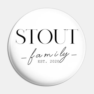 Stout Family EST. 2020, Surname, Stout Pin