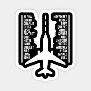 Phonetic Alphabet Pilot Funny Aviation Lover Magnet