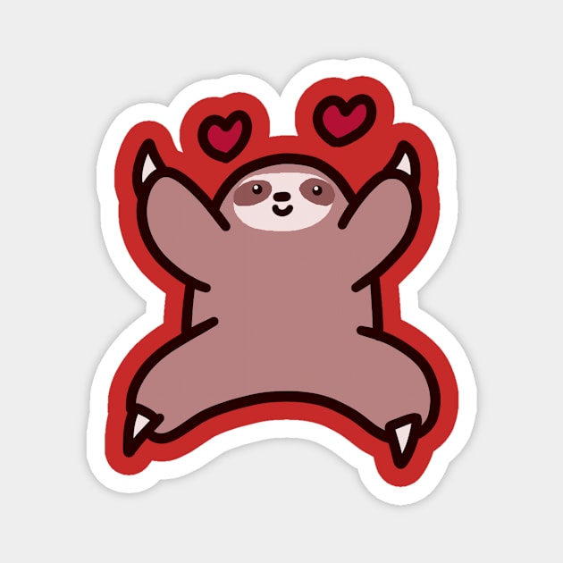 Sloth Love Magnet by saradaboru