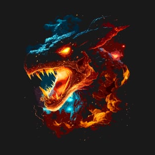 Cosmic fire Dragon V2 T-Shirt