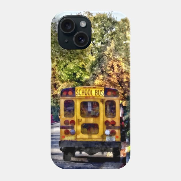 Teachers - Back of School Bus Phone Case by SusanSavad