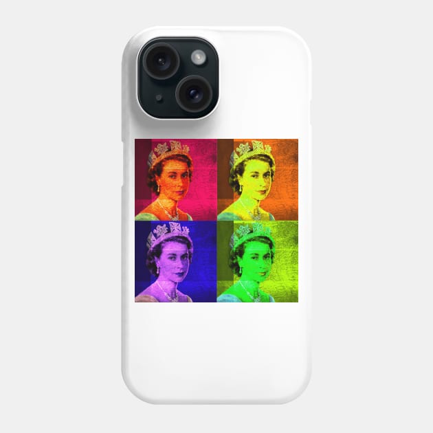 Pop Art - Queen Elizabeth II Phone Case by Naves