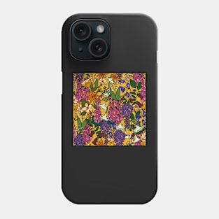 Yellow pink purple poisonous English garden Phone Case