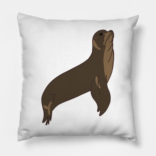 Sea Lion - Cartoon Pillow