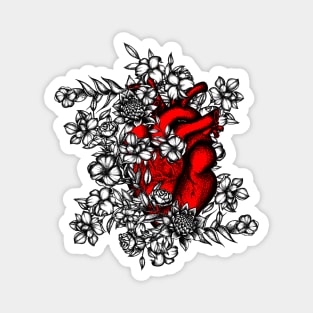 Floral Heart Magnet