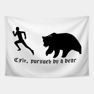 Exit, pursued by a bear Tapestry