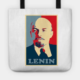 lenin, Obama Hope Poster Tote