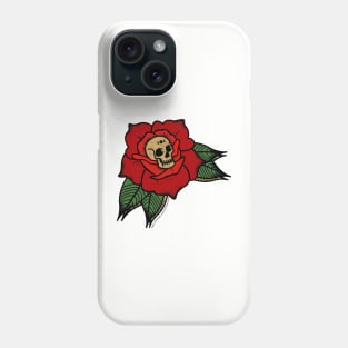 Skull Rose Rebellion Phone Case