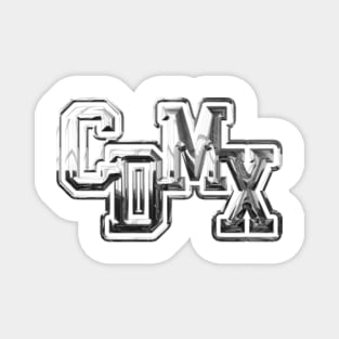 Mexico City (CDMX) Chrome Effect Magnet