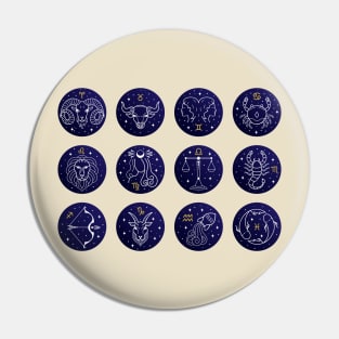 astrological zodiac collections signs illustration Pin