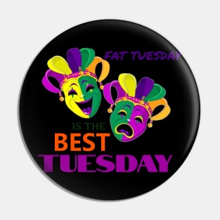 Mardi Gras Fat Tuesday Colorful. Pin