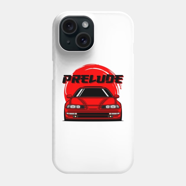 Red Prelude MK4 Front Phone Case by GoldenTuners