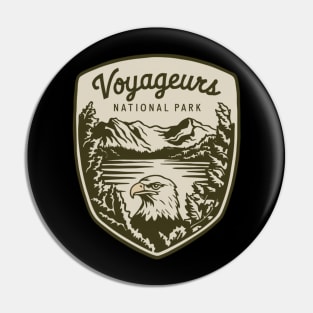 Voyageurs National Park Retro Emblem Pin