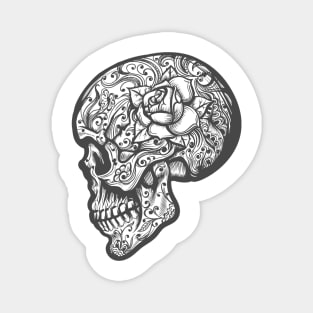 Sugar Skull Tattoo illustration Magnet