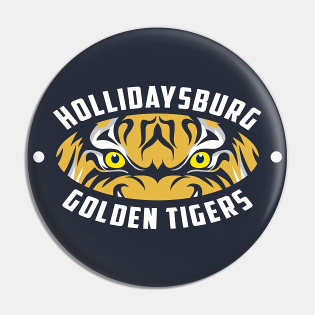 Hollidaysburg Golden Tigers Pin by OutdoorMayhem