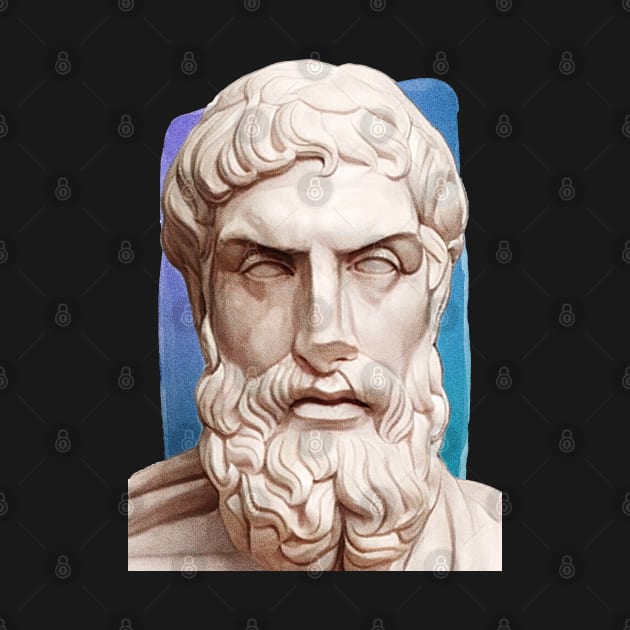 Greek Philosopher Epicurus Illustration by Litstoy 