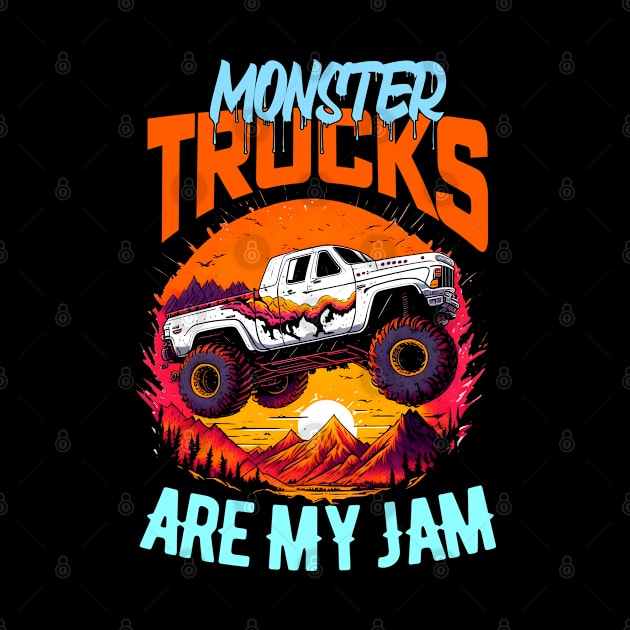 Monster Truck are my Jam Funny by T-shirt US