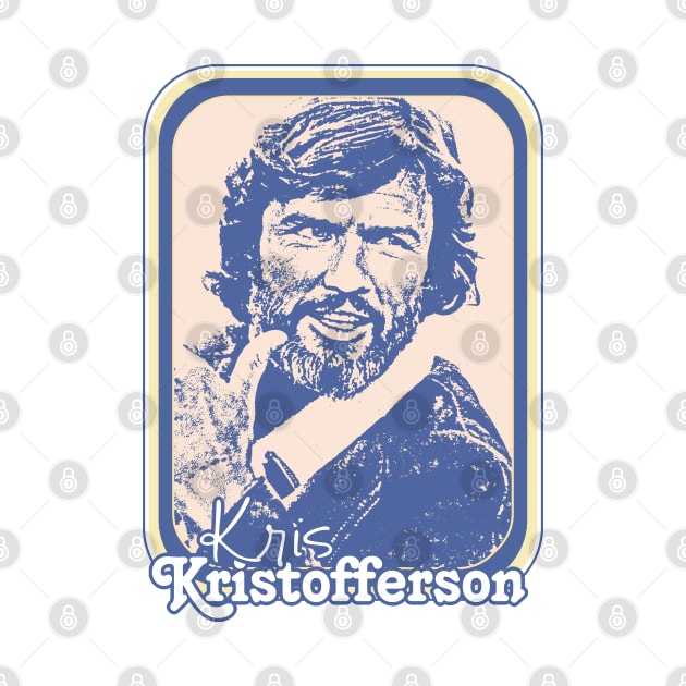 Kris Kristofferson // Retro Style Country Music Fan Gift by DankFutura