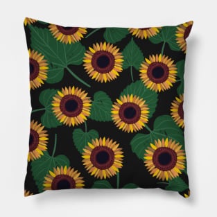 Sunflower summer garden Pillow