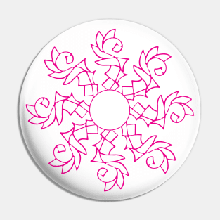 Pink Flake Pin