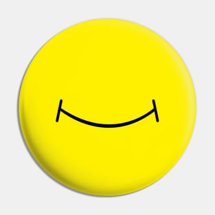 Smiley face mask Pin