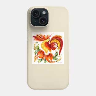 Rooster Watercolor Painting Phone Case