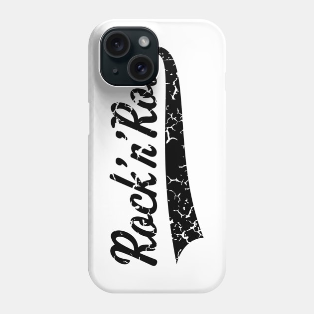 Rock 'n' Roll Vintage (Black) Phone Case by MrFaulbaum