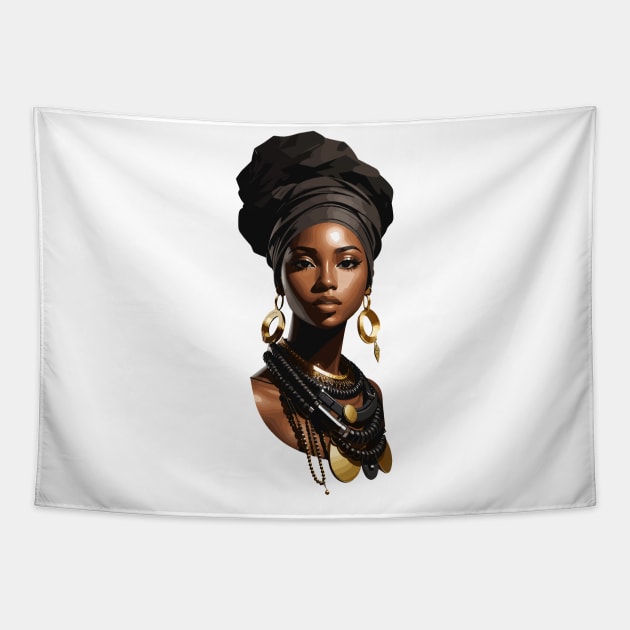 Afrocentric Woman Tapestry by Graceful Designs