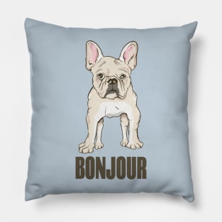 French Bulldog Bonjour Pillow