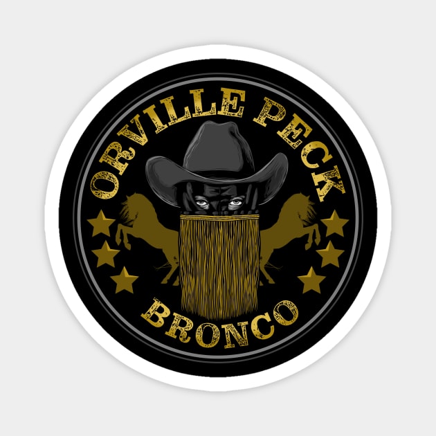 Bronco Runnin' Wild Magnet by JosephSheltonArt