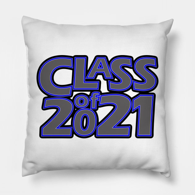 Grad Class of 2021 Pillow by gkillerb