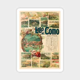 Lago di Como Italy Vintage Poster 1893 Magnet