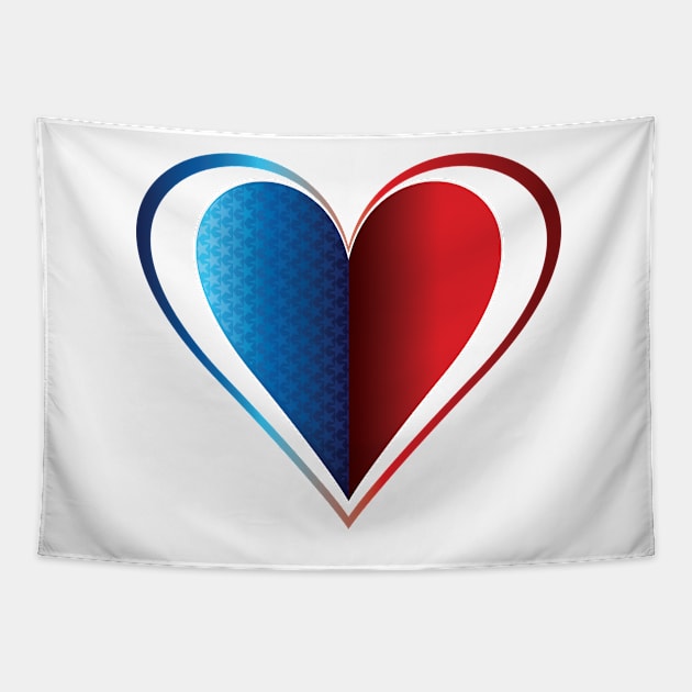 Patriot Heart Tapestry by AmazingArtMandi