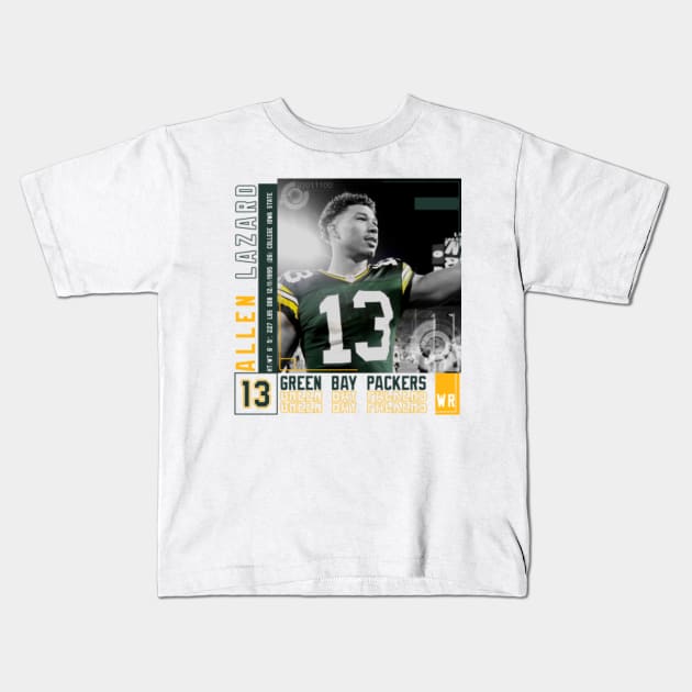 Rinkha Allen Lazard Football Edit Tapestries Packers Kids T-Shirt