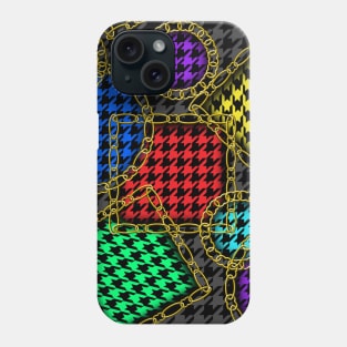 Colorful Houndstooth Phone Case