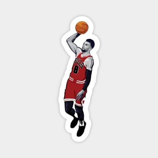 Zach Lavine Vector Dunk Magnet