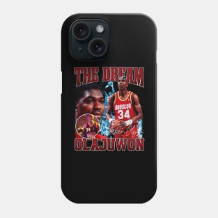 Hakeem Olajuwon The Dream Basketball Legend Signature Vintage Retro 80s 90s Bootleg Rap Style Phone Case