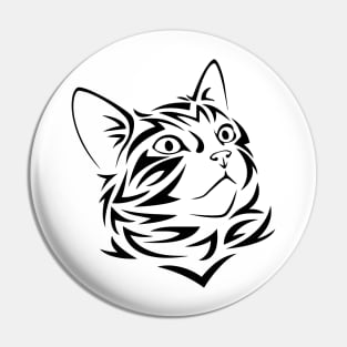 Tribal Cat Pin