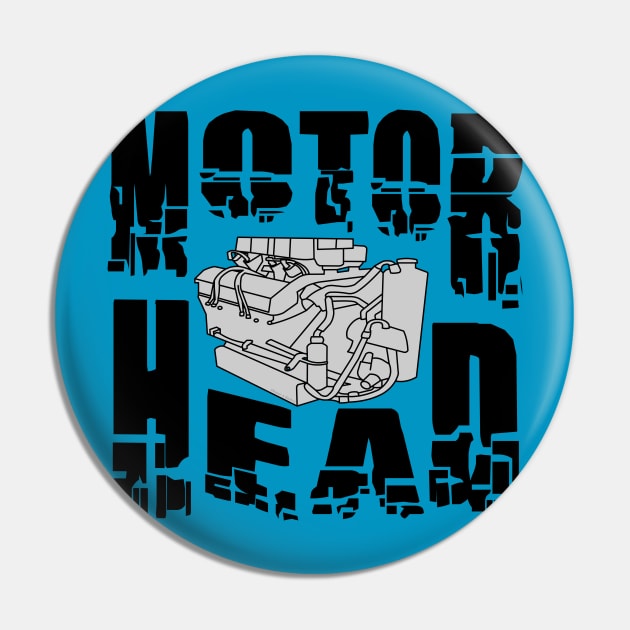 Motor Head Engine Pin by Barthol Graphics